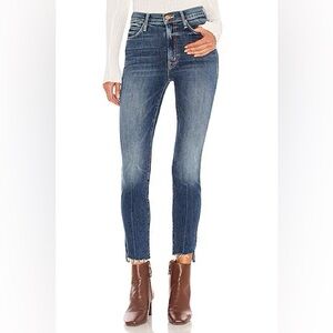 MOTHER Stunner Zip Ankle Step Fray in Walking On Coals